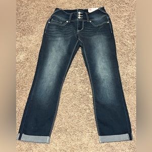 NWT New Vanity Slim Ankle Crop Jeans Denim 26